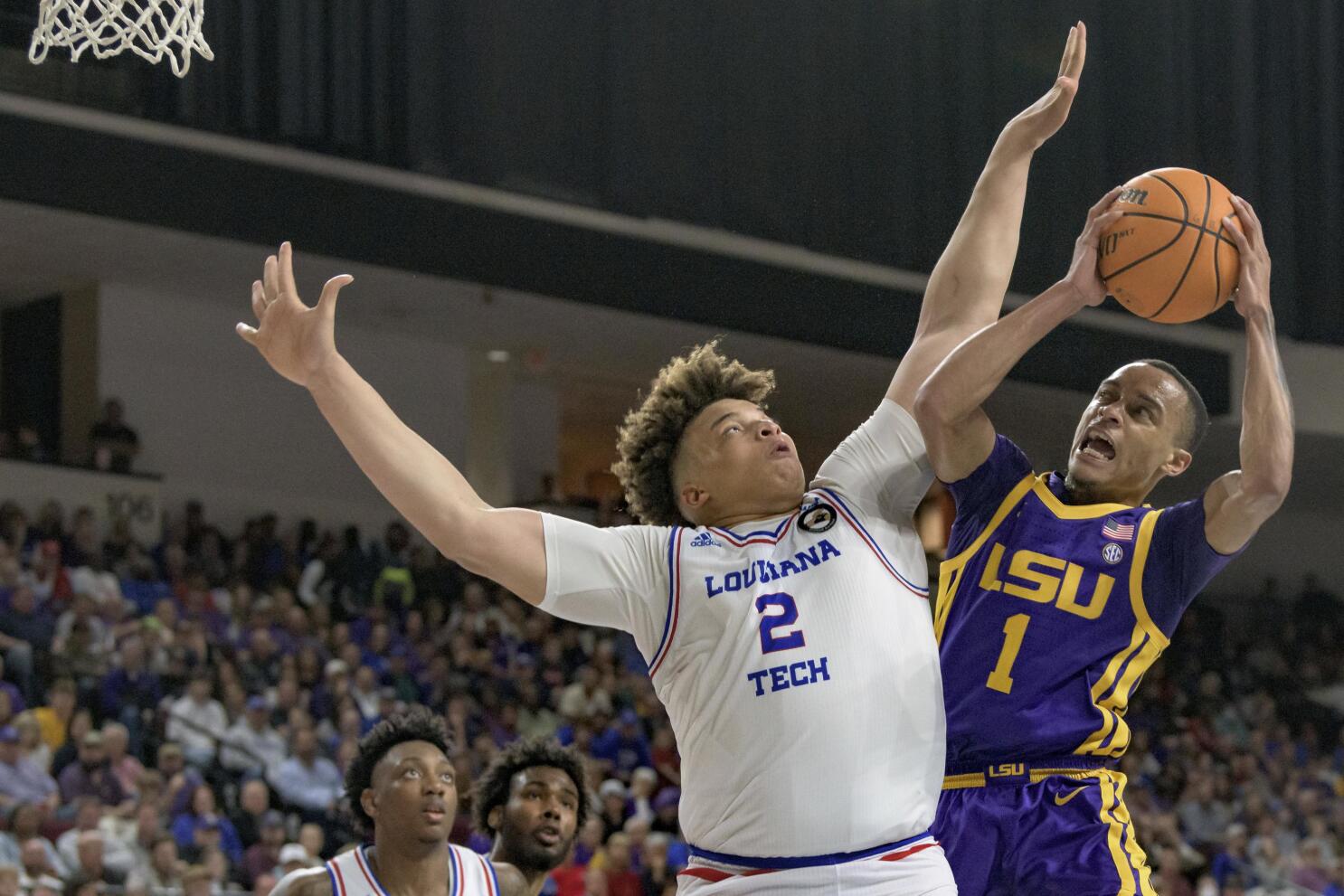 No. 19 LSU erases 13 point deficit beats LA Tech 66 57 AP News